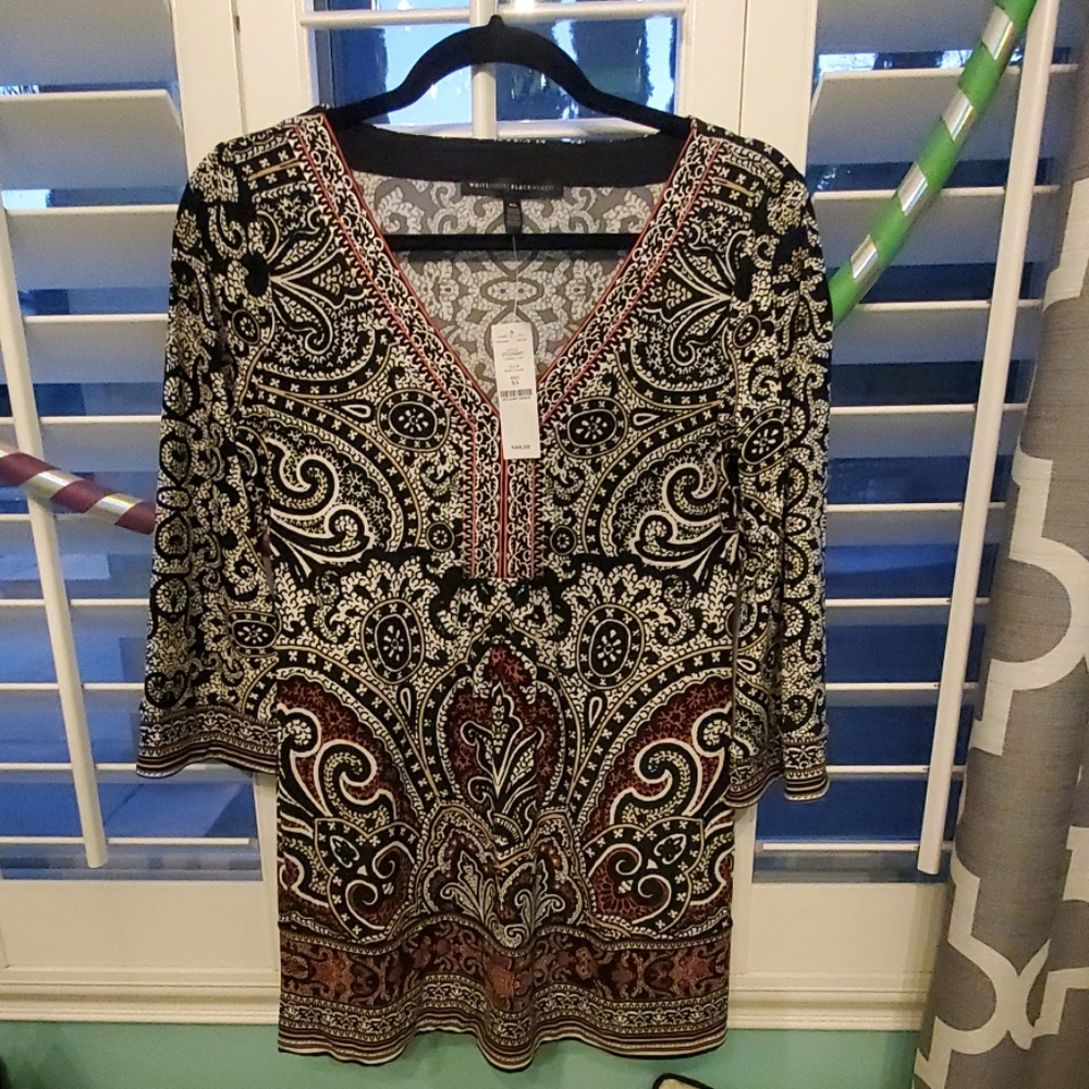 WHBM White House Black Market tunic